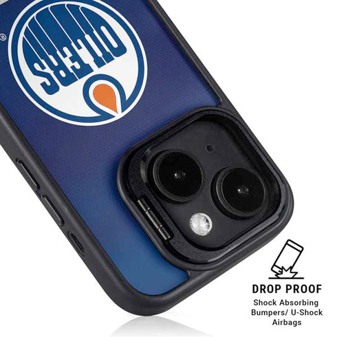 NHL Edmonton Oilers Jersey iPhone 15 Kickstand Case
